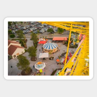 framed ferris wheel Sticker